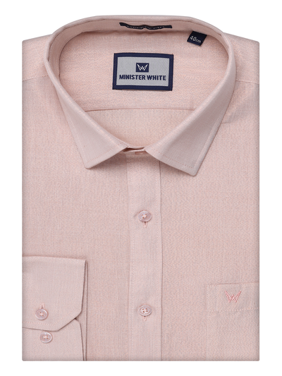 Mens Tissue Copper Color Shirt by Minister White