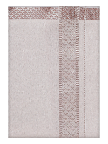 Mens Almond Tissue Jacquard Dhoti by Minister White