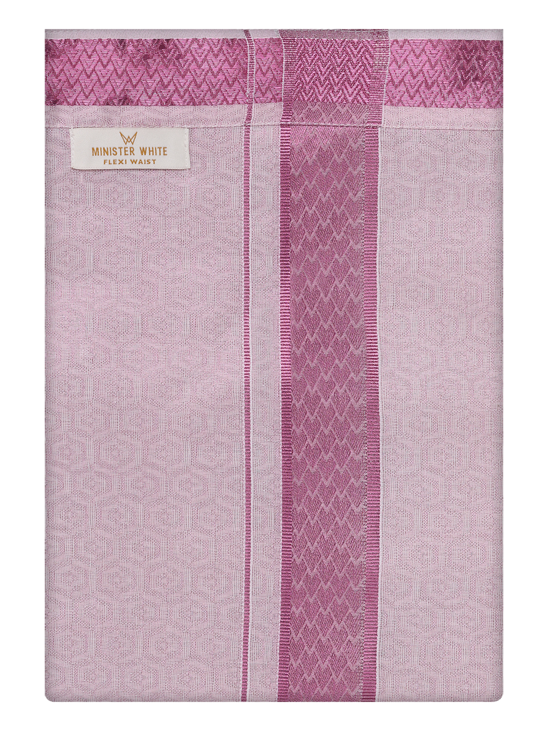 Men's Rose Tissue Matching Flexi Dhoti Zeebra