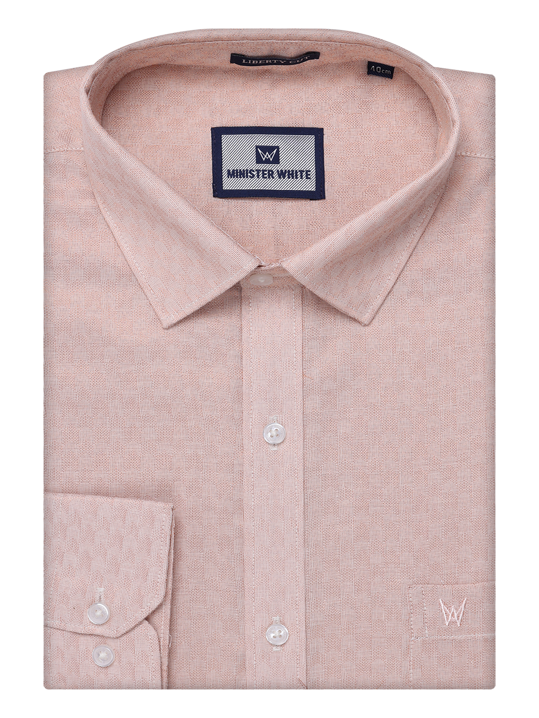 Mens Copper Tissue Jacquard Shirt by Minister White