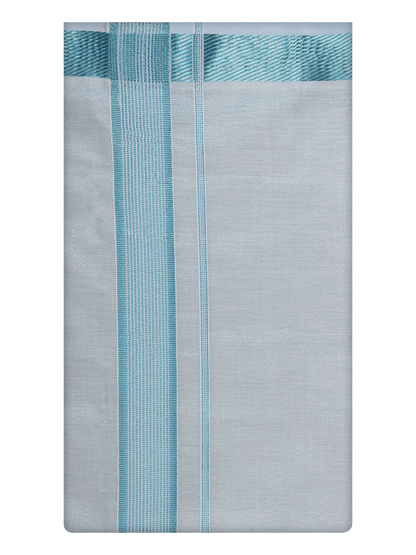 Mens Tissue Stripes Mint Blue Shirt by Minister White