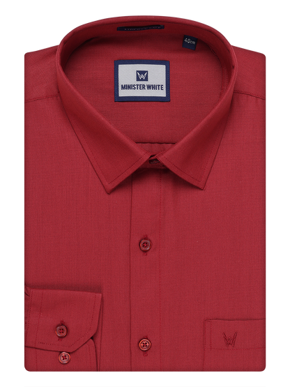 Mens Cotton Maroon Color Shirt 