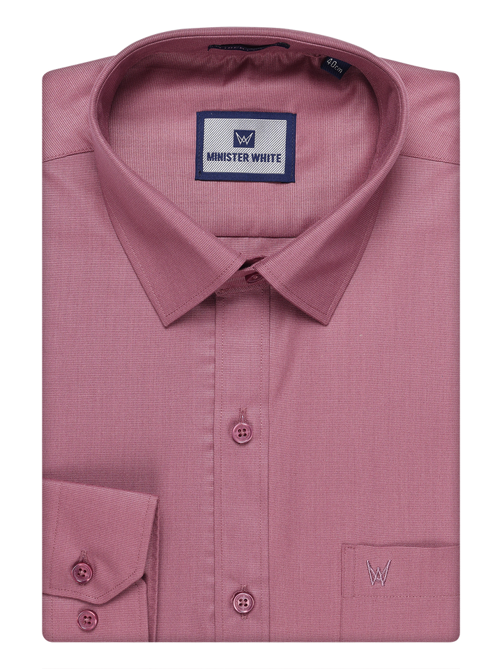 Mens Cotton Dark Pink Shirt 
