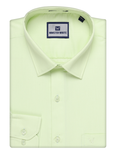 Mens Cotton Light Green Shirt