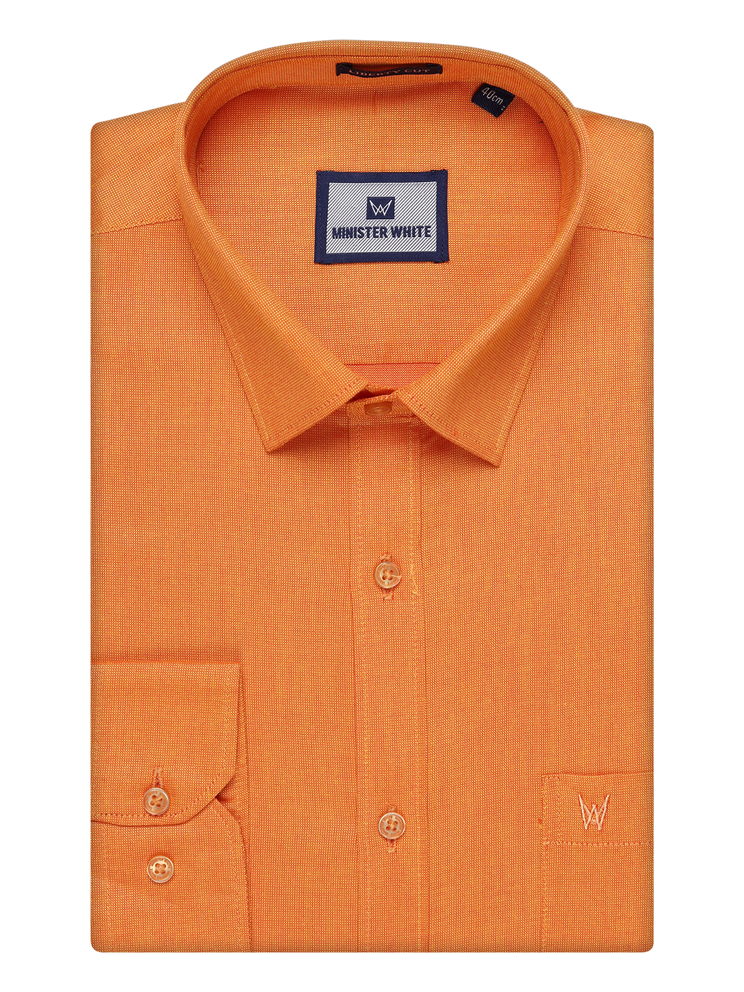 Mens Cotton Orange Shirt and Airtex Matching Border Dhoti Combo Nector