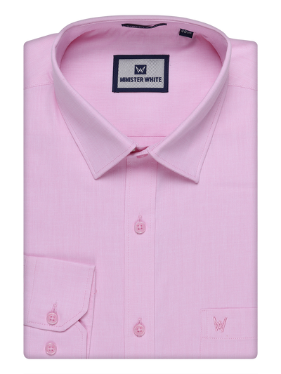 Mens Cotton Light Rose Shirt and Airtex Matching Border Dhoti Combo Nector