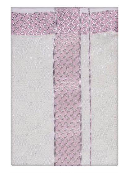 Men's Cotton Airtex Matching Border Dhoti Nector