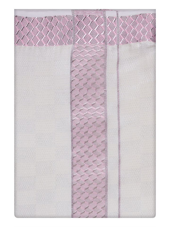Men's Cotton Airtex Matching Border Dhoti Nector