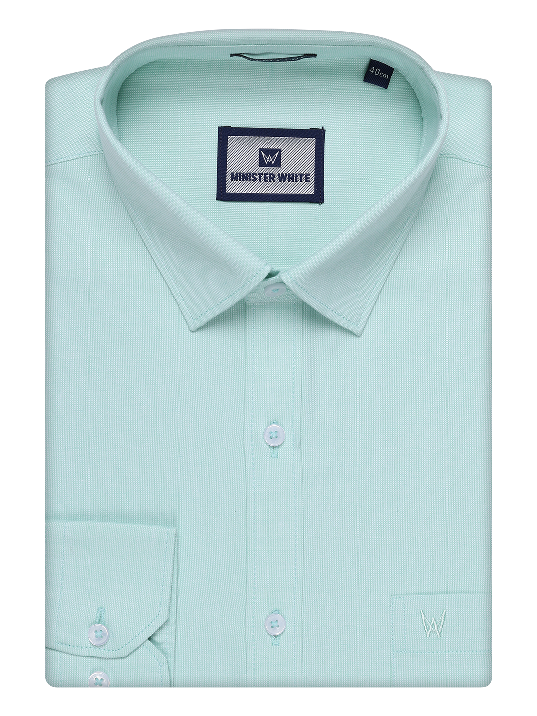 Men's Cotton Sea Green Shirt Nector
