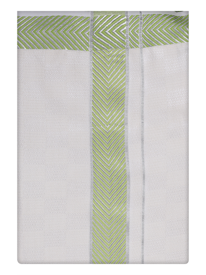 Men's Cotton Airtex Matching Border Dhoti Combo Nector