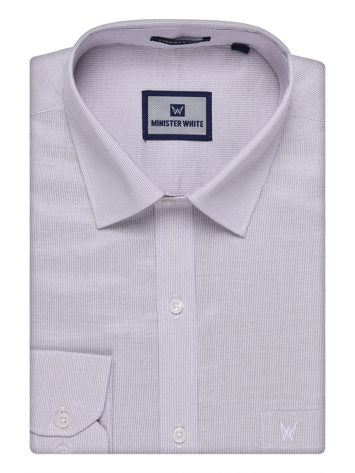 Mens Lavender Color Tissue Shirt by Minister White