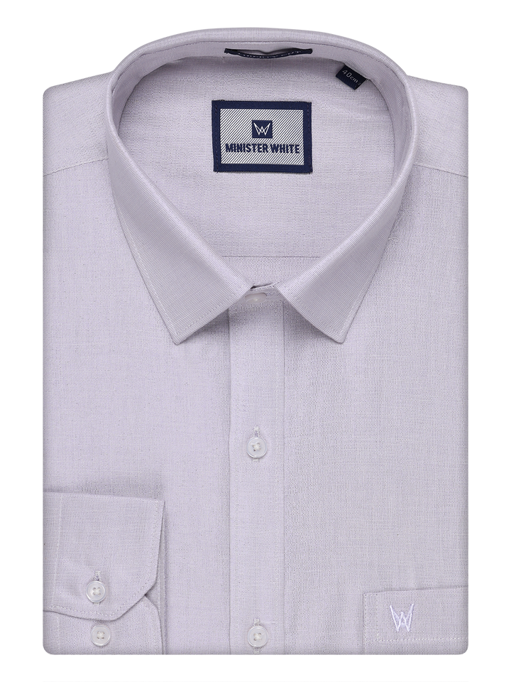 Mens Tissue Lavender Color Shirt by Minister White