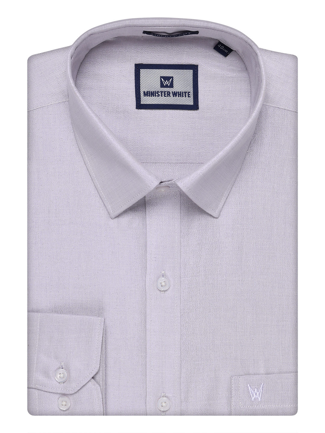 Mens Tissue Lavender Color Shirt by Minister White
