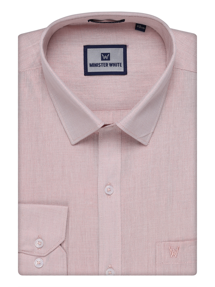 Mens Tissue Maroon Color Shirt by Minister White