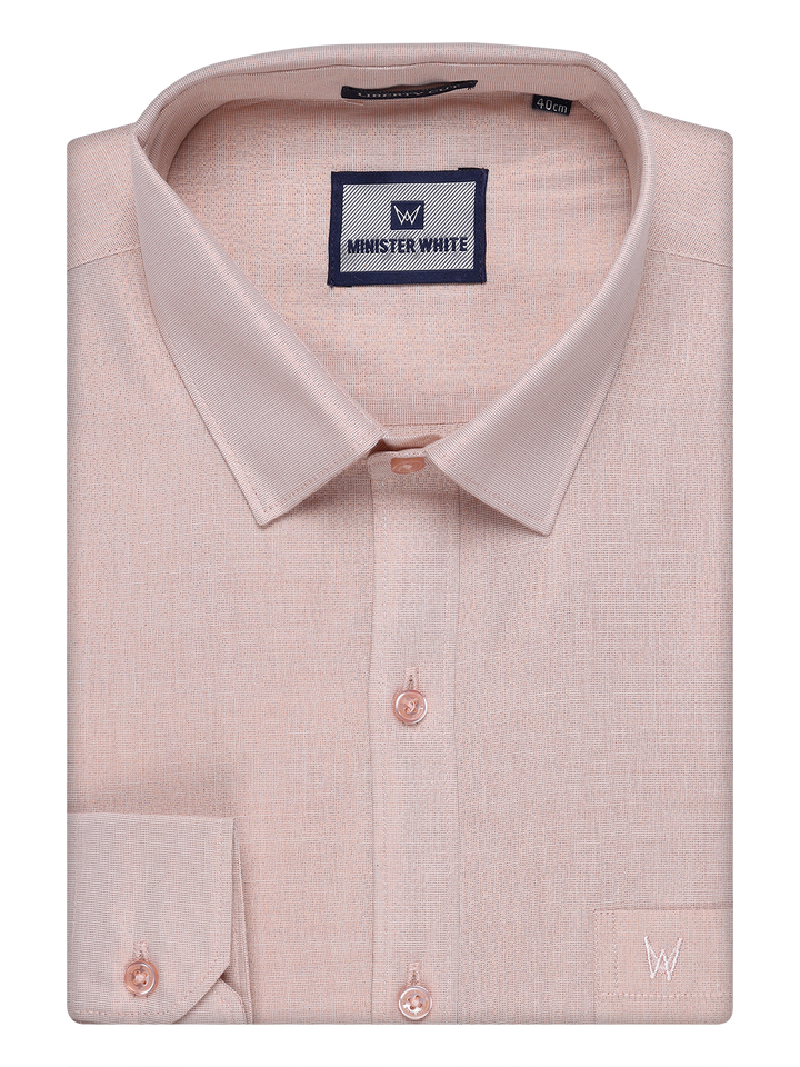 Mens Copper Color Tissue Shirt by Minister White