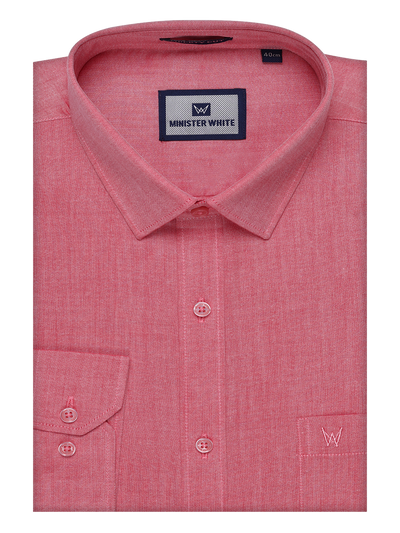 Men's Cotton Pink Shirt Wedding Kandala