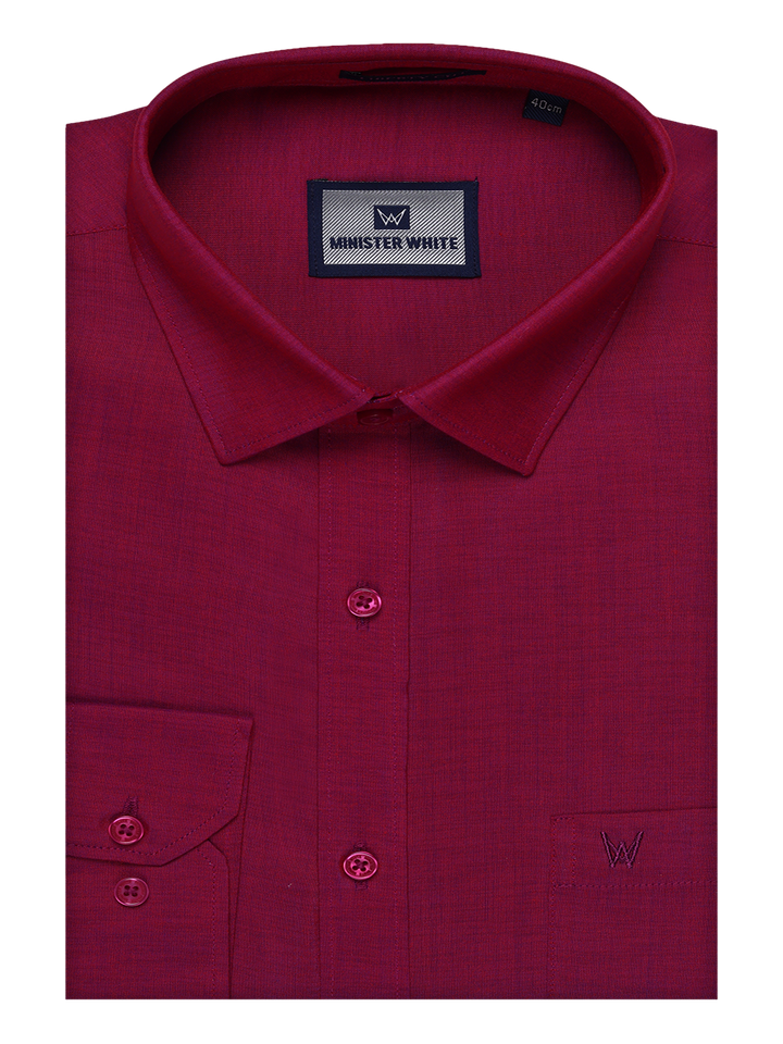 Men's Cotton Magenta Shirt Wedding Kandala