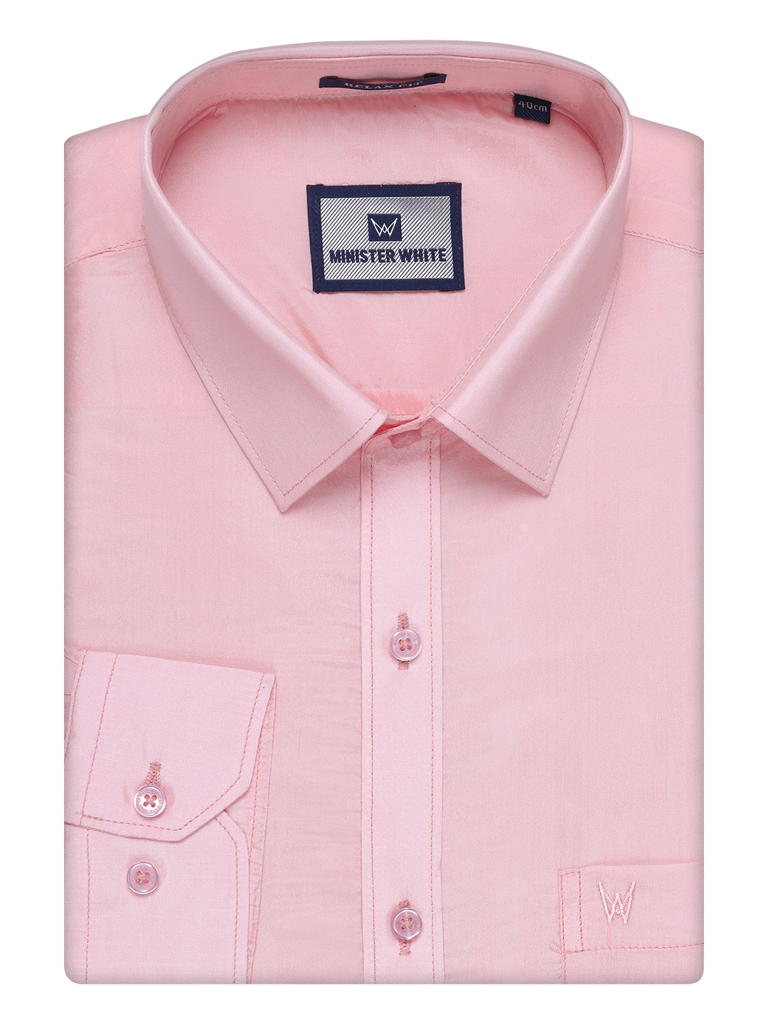 Men's Art Silk Pink Full Sleeves Shirt Finesse 
