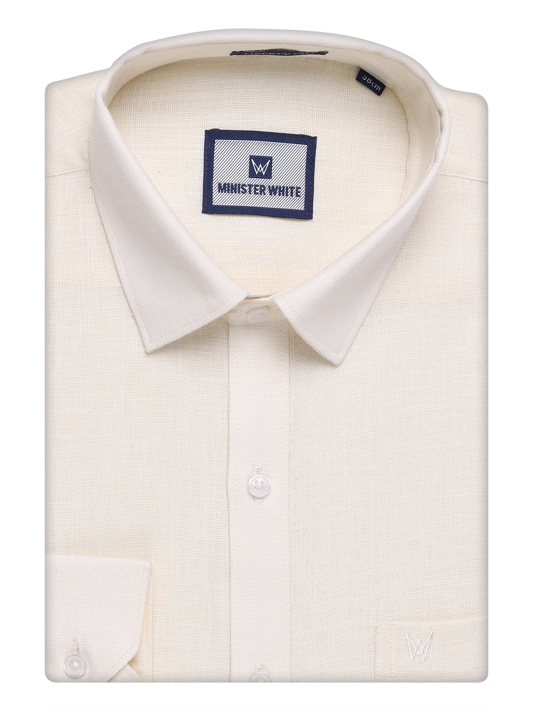 Mens Cream Cotton Shirt