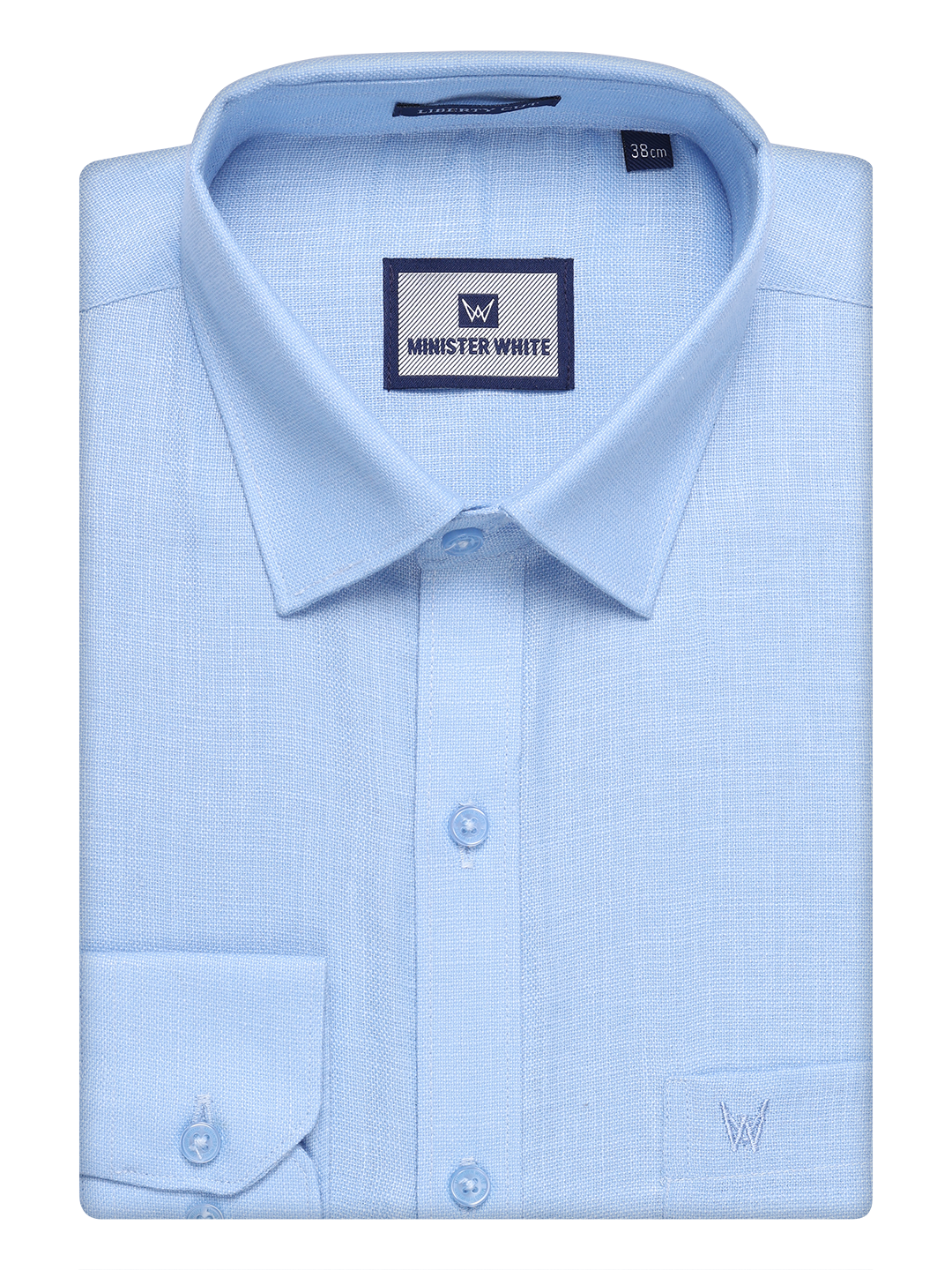 Mens Sky Blue Cotton Shirt