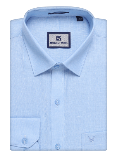 Mens Sky Blue Cotton Shirt