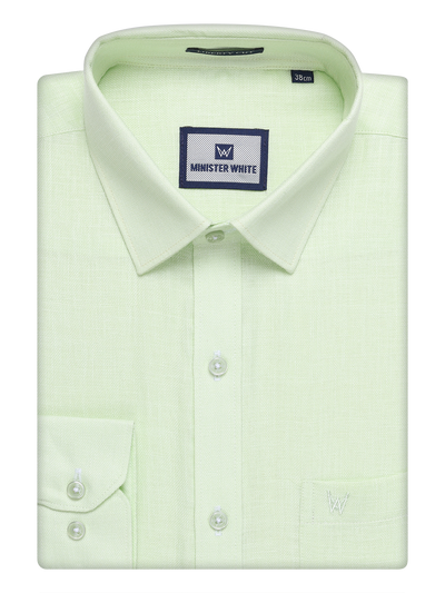 Mens Pastel Green Cotton Shirt