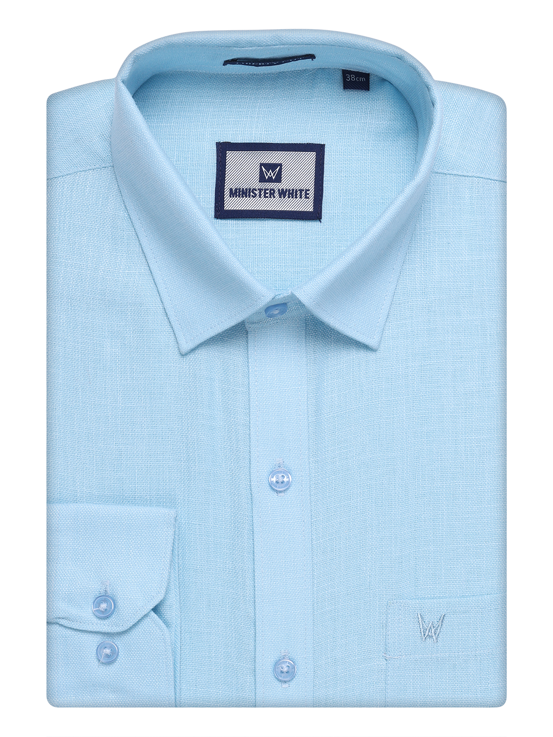 Mens Light Blue Cotton Shirt