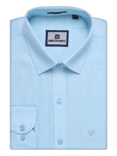 Mens Light Blue Cotton Shirt