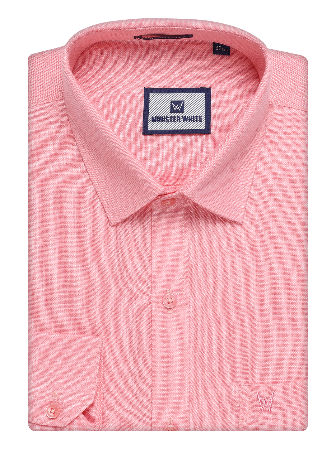 Mens Coral Pink Cotton Shirt