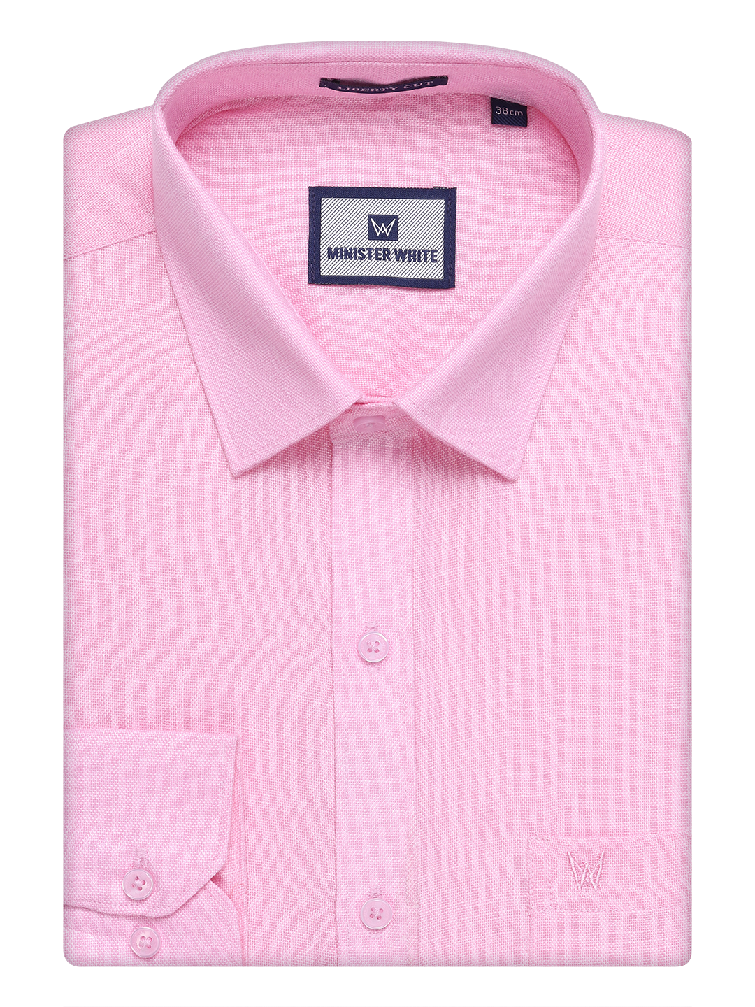 Mens Pink Cotton Shirt