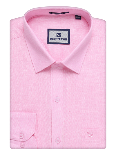 Mens Pink Cotton Shirt