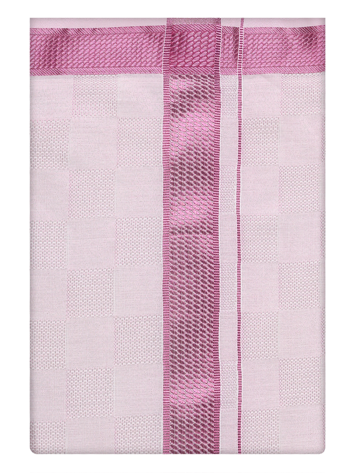 Mens Rose Tissue Dhoti by Minister White