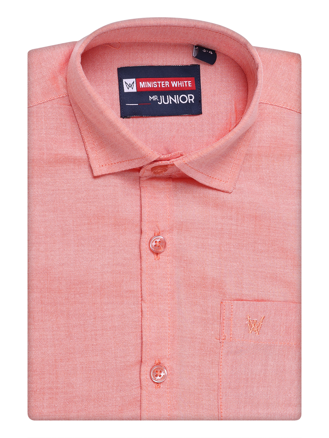 Kids Cotton Peach Shirt 