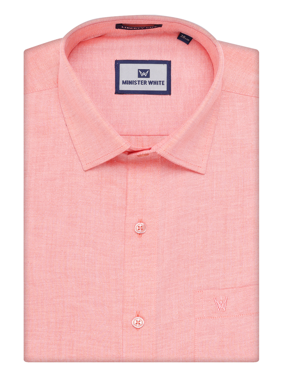 Men's Cotton Peach Shirt Wedding Kandala