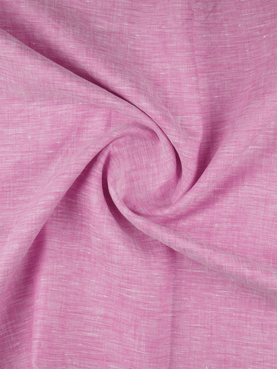 Men's Plain Pure Linen Pink Color Shirt Fabric - Trivoli Linen