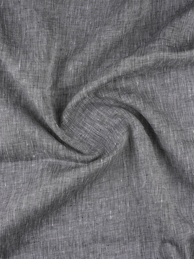 Men's Plain Pure Linen Grey Color Shirt Fabric - Trivoli Linen