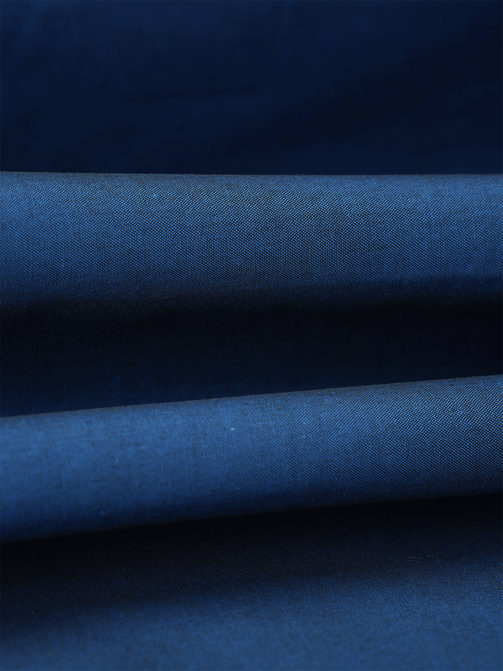 Men's Plain Giza Cotton Navy Color Shirt Fabric Carmy