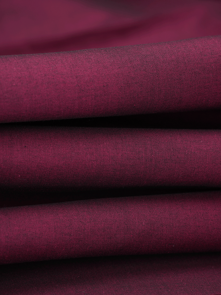 Men's Plain Giza Cotton Maroon Color Shirt Fabric Carmy