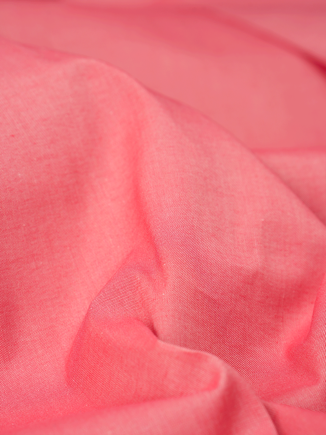 Men's Plain Giza Cotton Coral Color Shirt Fabric Carmy