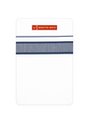 Men’s White Cotton Single Layer Dhoti with Navy Fancy Border True Value