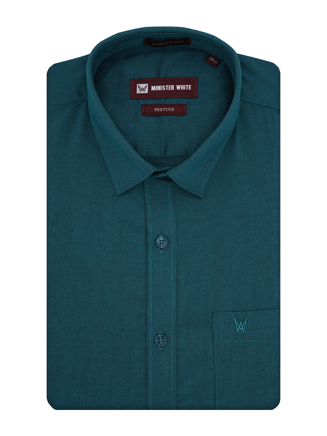 Mens Cotton Regular Fit Green Colour Shirt Festive