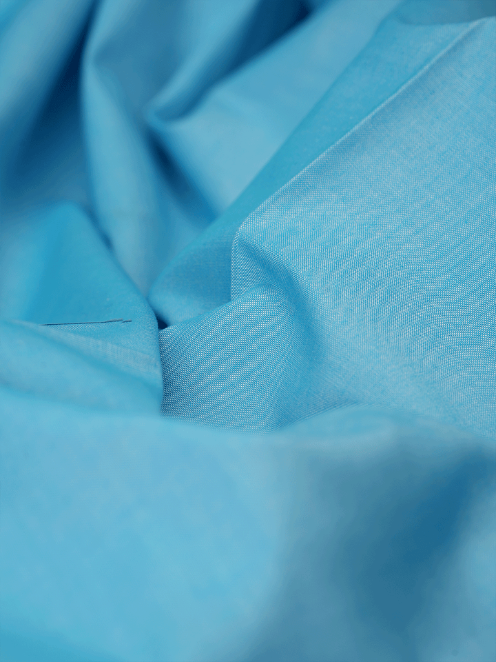 Men's Plain Giza Cotton Sky Blue Color Shirt Fabric Carmy