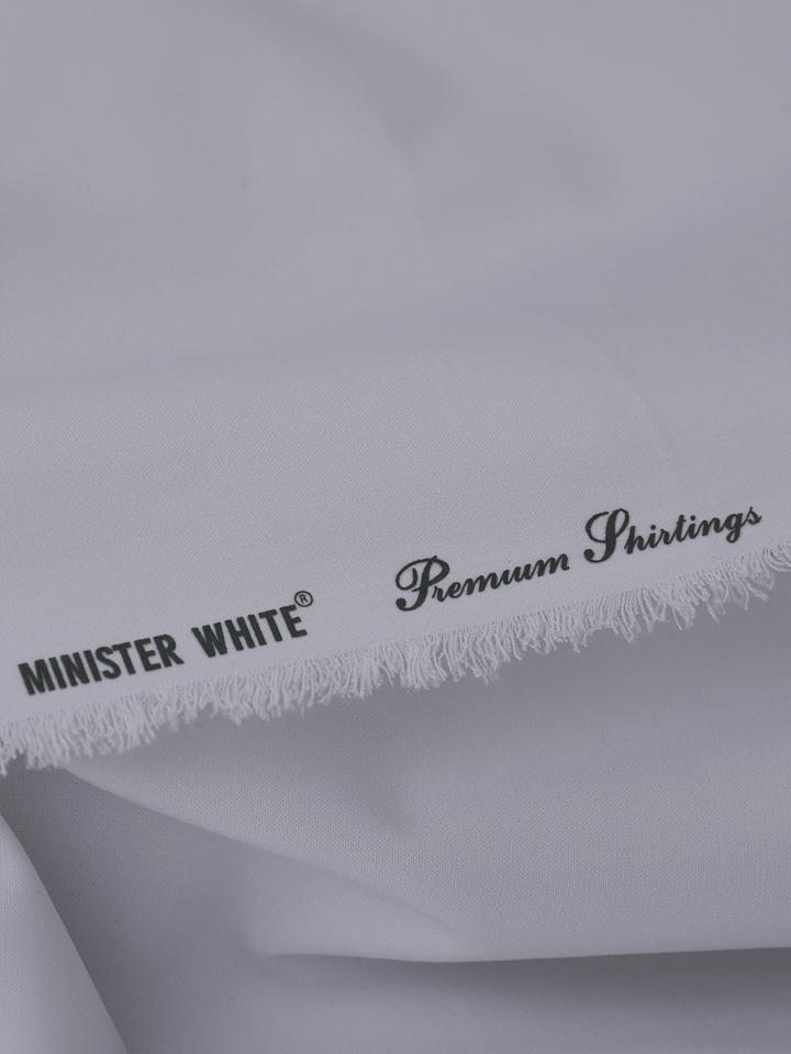 Cotton White Shirt Unstitched Fabric Italino