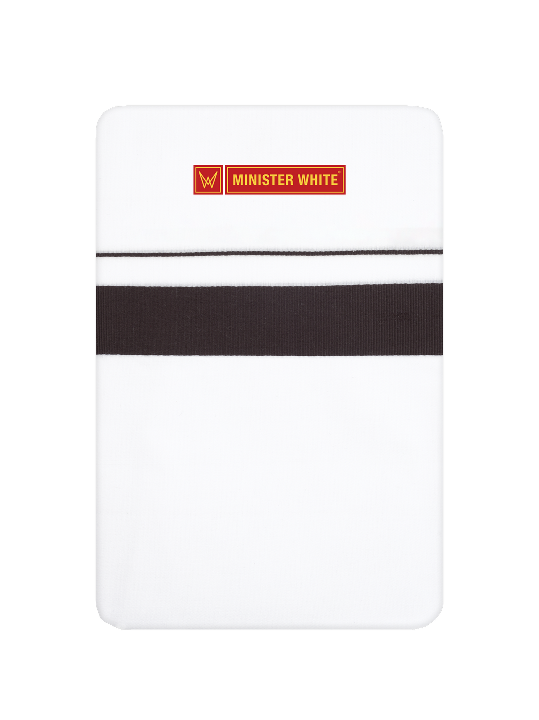 Men’s White Cotton Single Layer Dhoti with Black Fancy Border Janatha