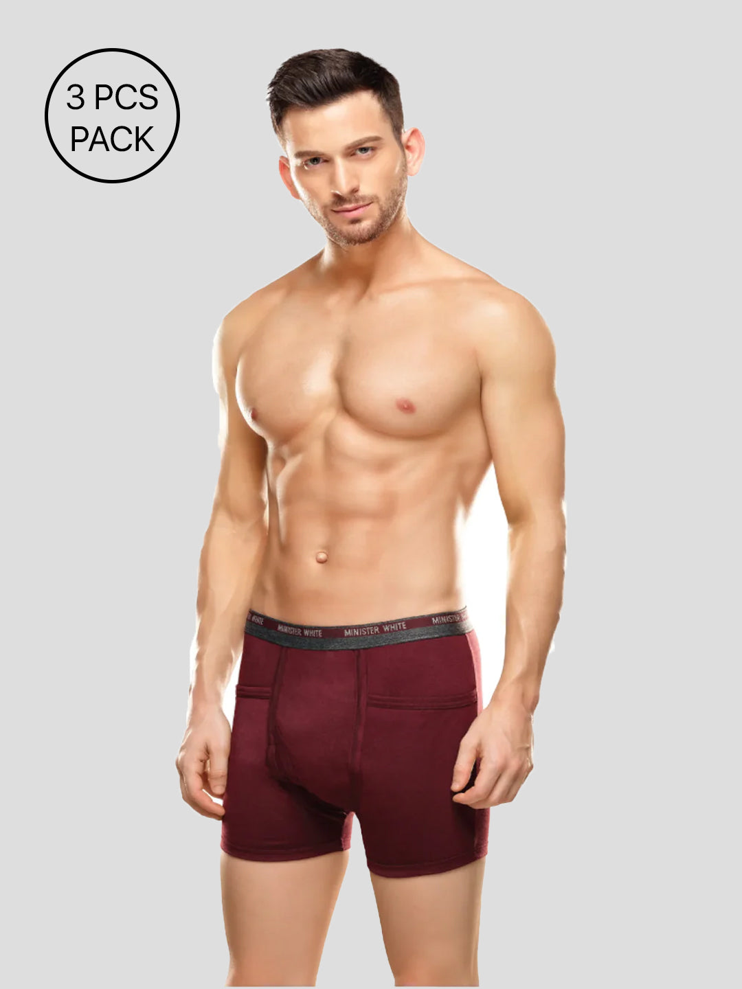 Men's Super Combed Cotton Assorted Color Trunk Mentor (Pack of 3)