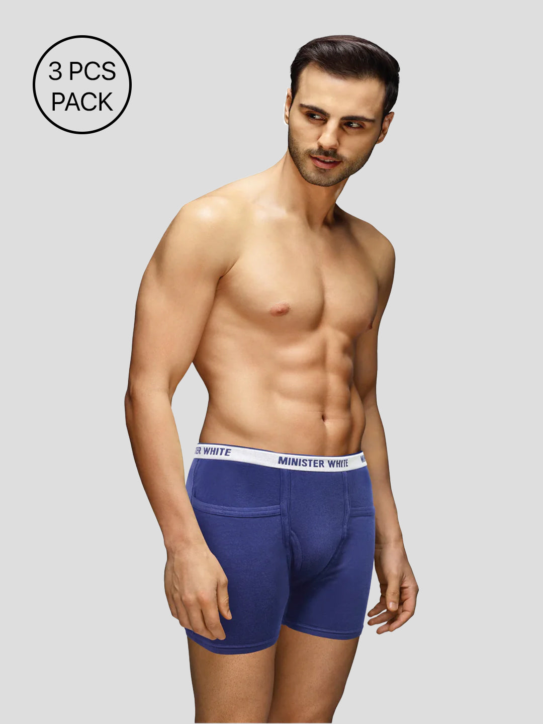 Men's Super Combed Cotton Assorted Color Trunk Jasper (Pack of 3)