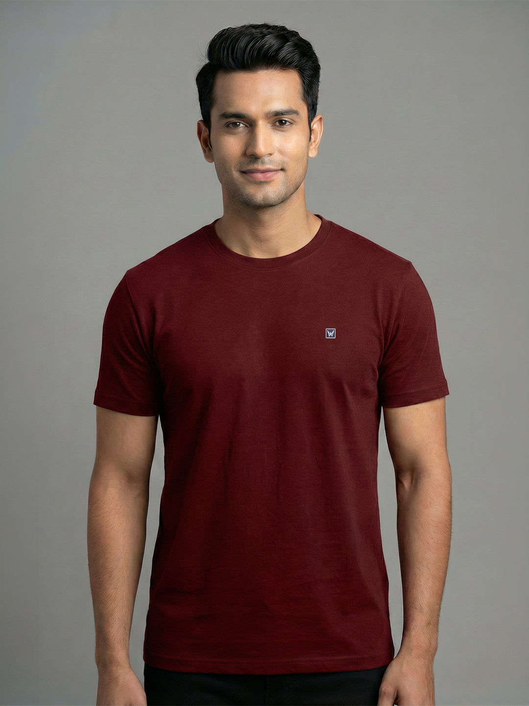 Men's  Cherry Regular Fit Round Neck T-Shirt Crisper