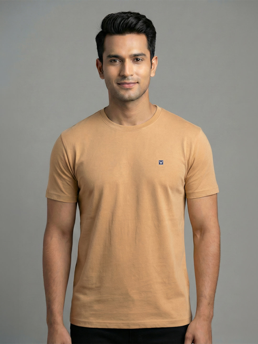 Men's sandal Regular Fit Round Neck T-Shirt Crisper