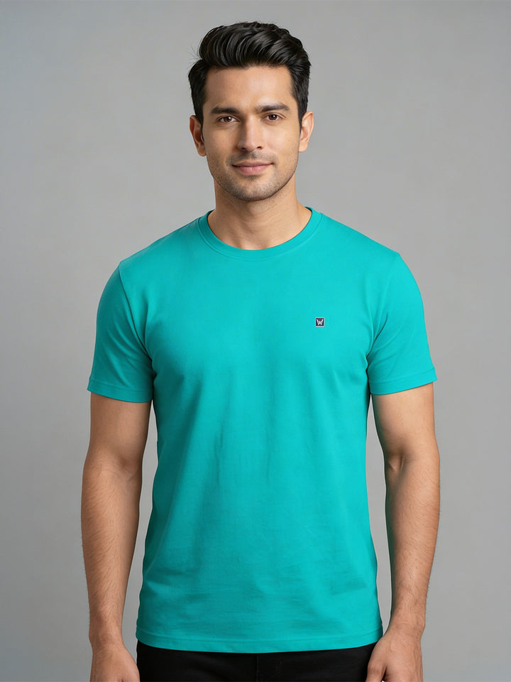 Men's Sky Regular Fit Round Neck T-Shirt Crisper