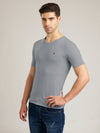 Men's Ash Regular Fit V-Neck T-Shirt Caliber